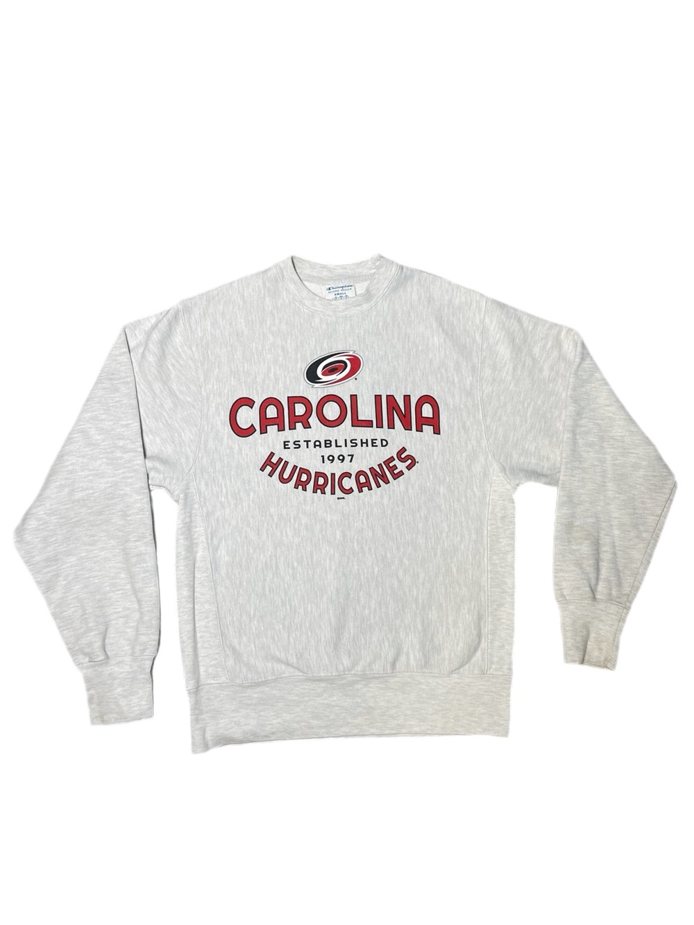 Vintage 90s Reverse Weave Champion NHL Carolina Hurricanes Crewneck